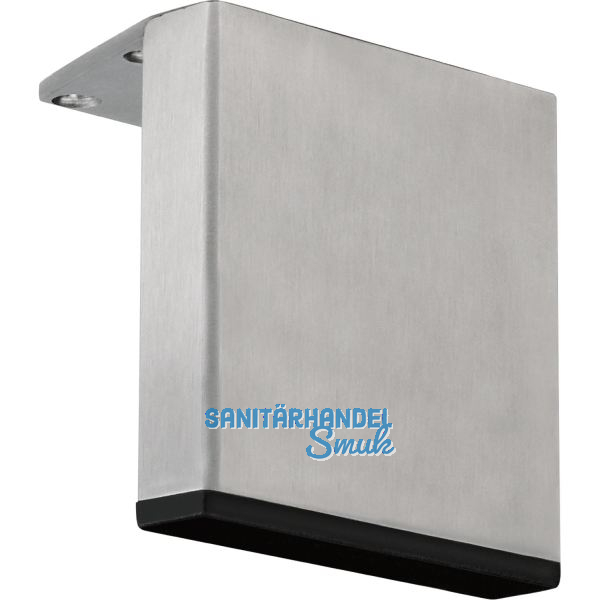 Dekorfu� 100x20 mm, L�nge 190 mm, Edelstahl geb�rstet