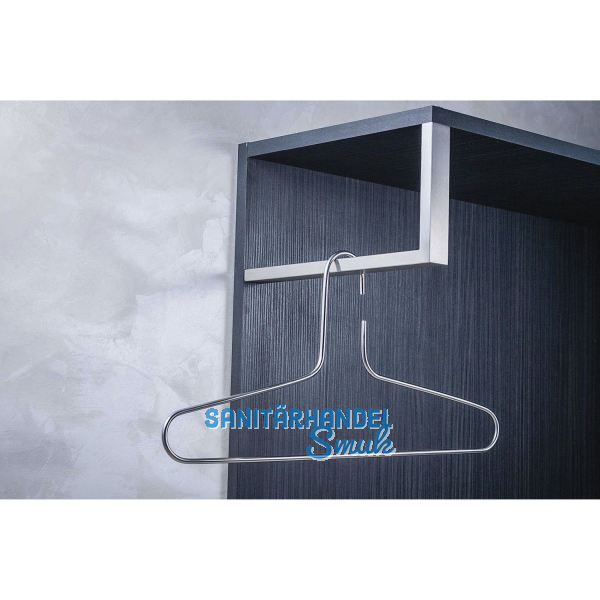 Cato Garderobenb�gel B:300mm, H:150mm Edelstahl geb�rstet