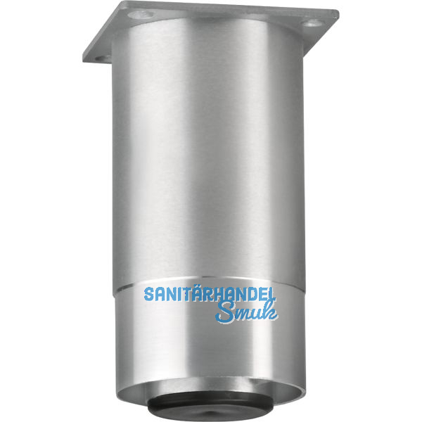 Dekorfu� Fu� � 60 mm, L�nge 120 mm, Aluminium matt geschliffen/glanz