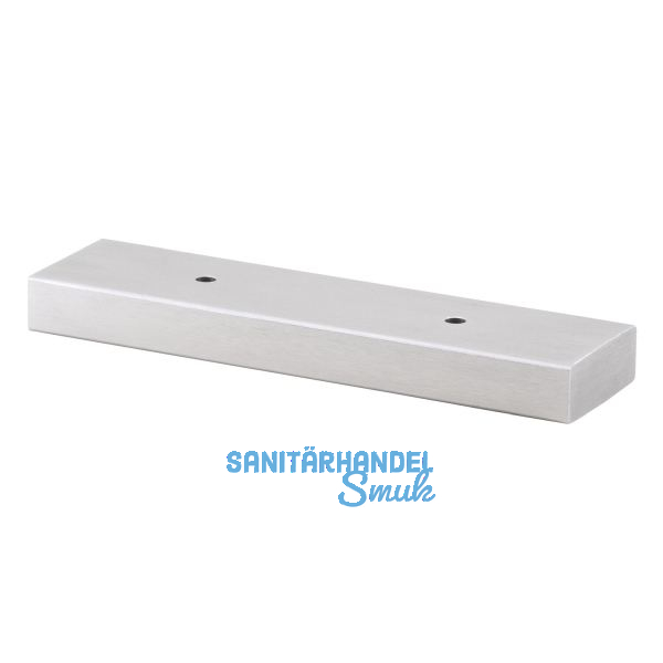 Dekorfu� Breite 40 mm, L�nge 100 mm, Edelstahl/Kanten geb�rstet