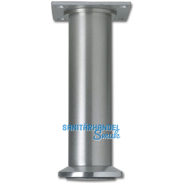 Dekorfu� Fu� � 40 mm, L�nge 190 mm, Fu�teller, Aluminium geb�rstet