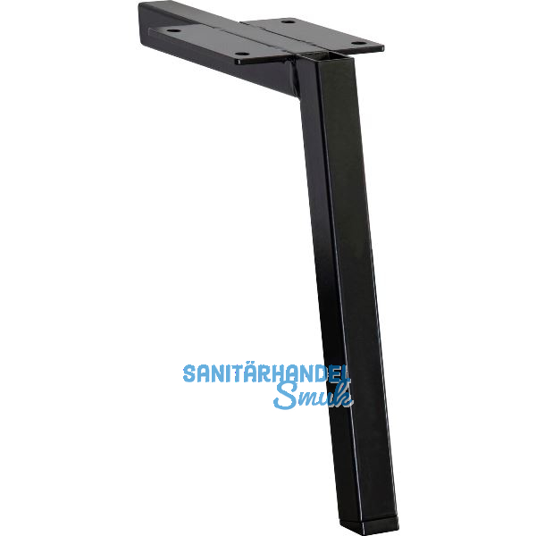 M�belfu� Square 20 x 20 x 200 mm, Stahl schwarz matt