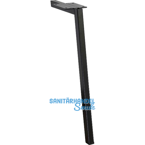 M�belfu� Square 20 x 20 x 400 mm, Stahl schwarz matt