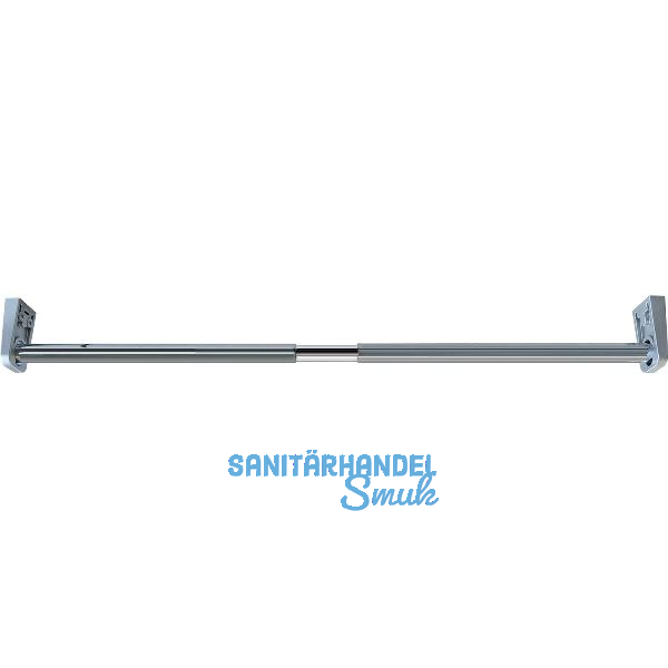 Teleskop-Schrankrohr rund, 700-1100 mm, Stahl verchromt