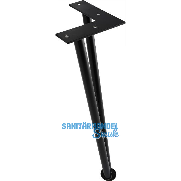 SIMAUSROM Haarnadelfu� 360 mm Stahl schwarz