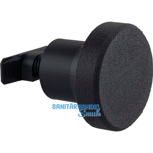 Mantelhaken Saton zu Akustikpaneel, � 50 mm, Kunststoff schwarz