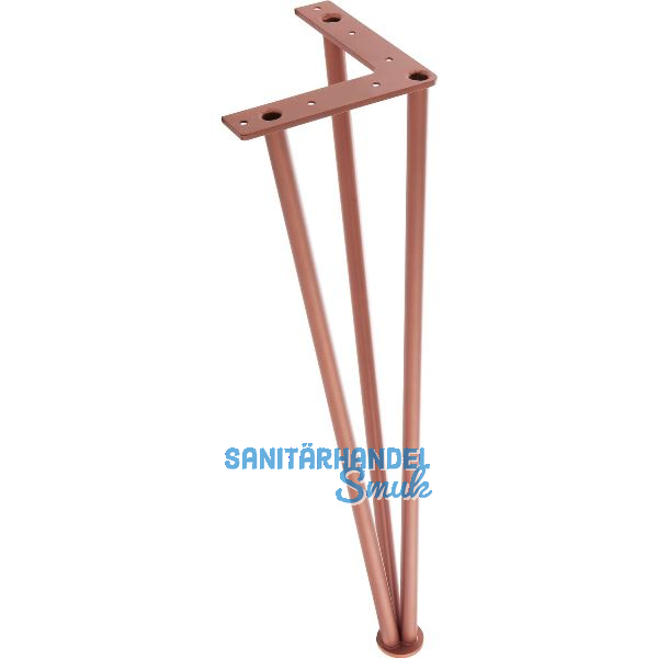 SIMAUSROM Haarnadelfu� 720 mm Stahl kupferfarbig