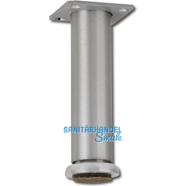 Dekorfu� Fu� � 30 mm, L�nge 160 mm, Fussteller, Aluminium geb�rstet