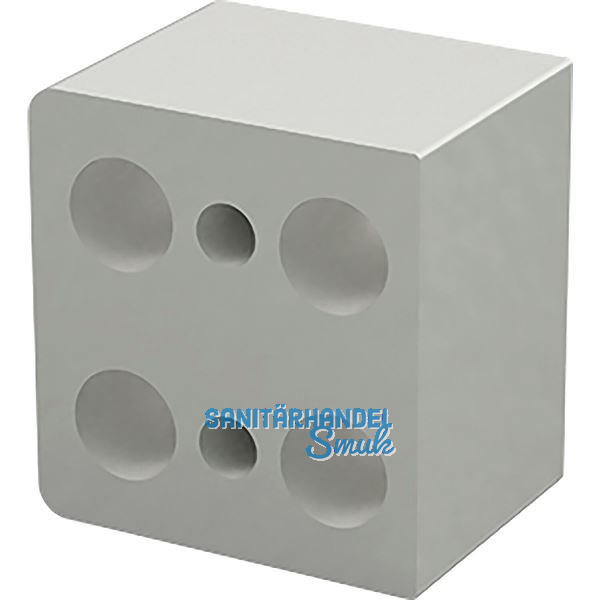 DISTACUBE� Distanzklotz 25 mm, Aluminium Seidenwei�-matt