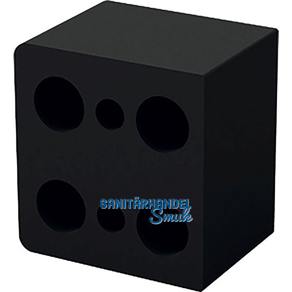 DISTACUBE� Distanzklotz 25 mm, Aluminium Carbonschwarz