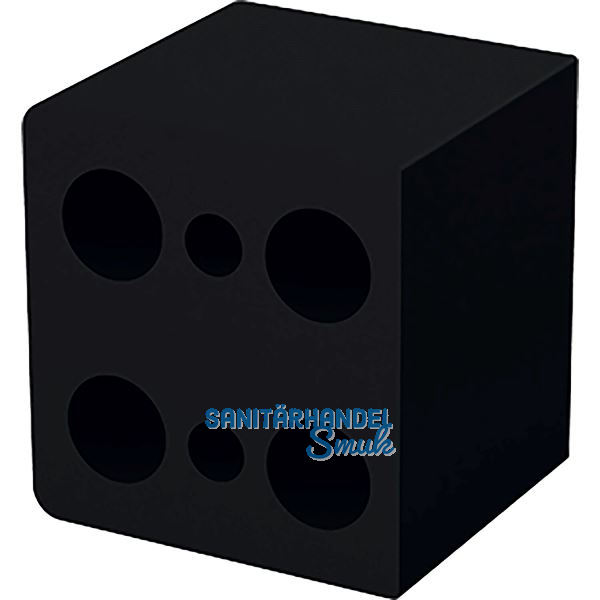 DISTACUBE� Distanzklotz 30 mm, Aluminium Carbonschwarz