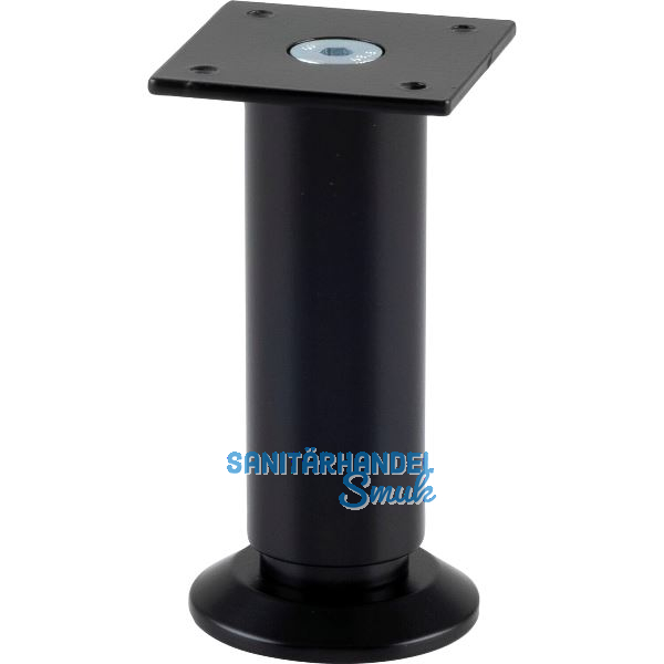 Dekorfu� Fu� � 30 mm, L�nge 100 mm, +10mm, Fu�teller, Aluminium schwarz matt