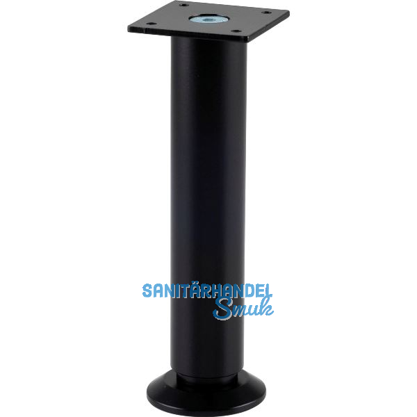 Dekorfu� Fu� � 30 mm, L�nge 160 mm, +10mm, Fu�teller, Aluminium schwarz matt