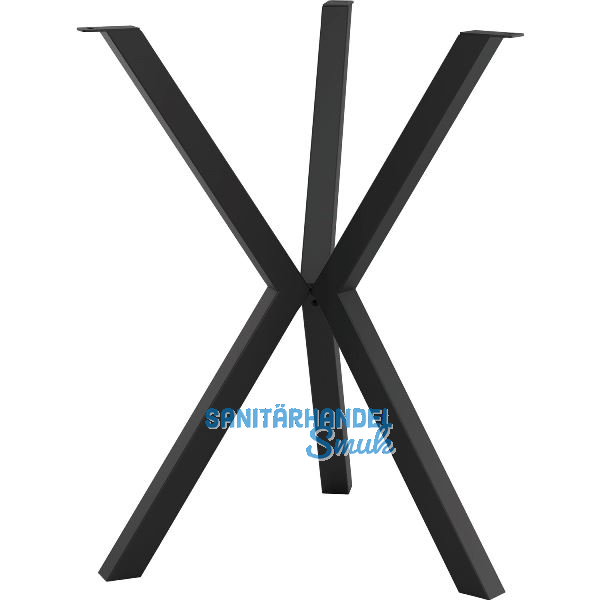 Tischgestell Etsi 3-Bein, � 675 mm, H�he 720 mm, Stahl schwarz strukturiert