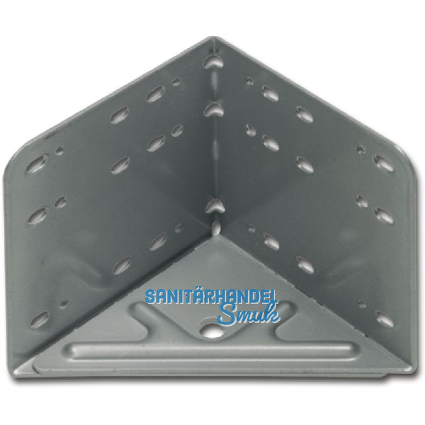 Bettwinkel STANDARD, 115 x 133 x 115 mm, Stahl silbergrau