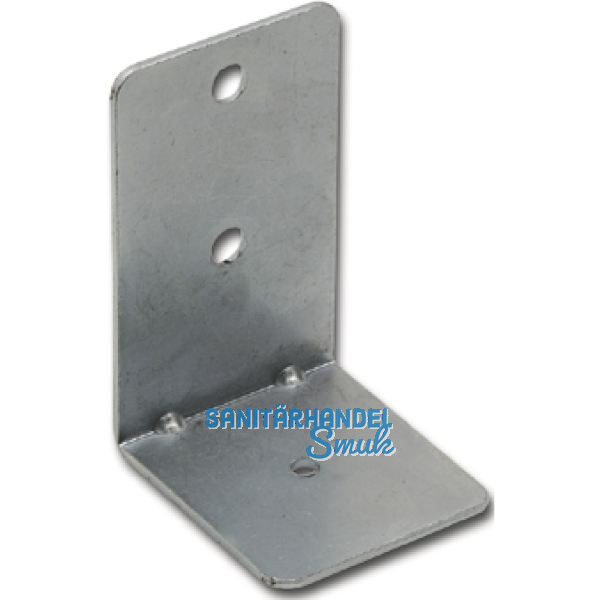 Bettwinkel, B 45, H 75, T 50, Materialst�rke 2.2 mm, FE silbergrau