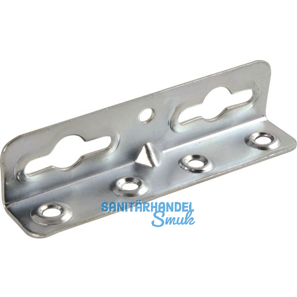 Winkel-Bettschiene REFORM, L 118, LINKS+RECHTS verwendb., Stahl blau verzinkt