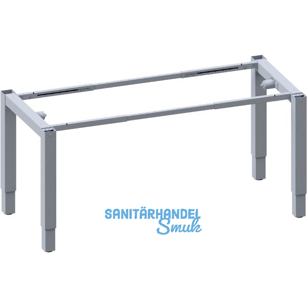 Sitz-Steh-Tischgestell 4-Leg Strong Fu�teil elektrisch h�henverstellbar grau