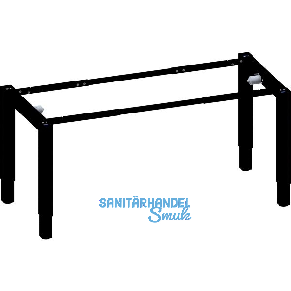 Sitz-Steh-Tischgestell 4-Leg Strong Fu�teil elektrisch h�henverstellbar schwarz