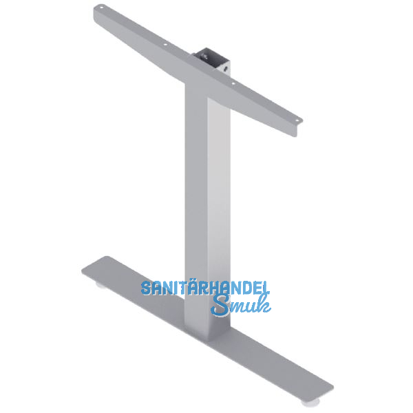 Tischgestell Basic 1 Seitenteile links/rechts Stahl alufarbig RAL9006