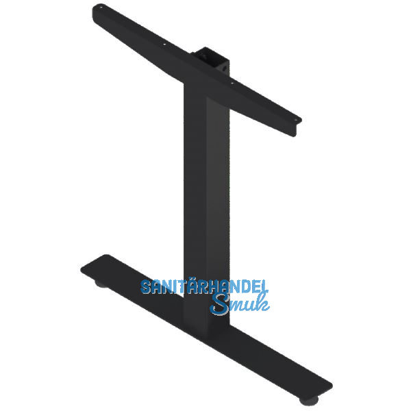 Tischgestell Basic 1 Seitenteile links/rechts Stahl schwarz RAL9005