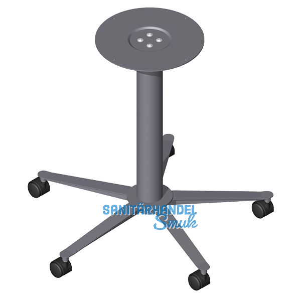 S�ulentischgestell 5-Stern 695 mm schwarz