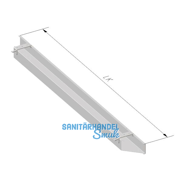 Kabelkanal V60 1800 mm Stahl grau matt