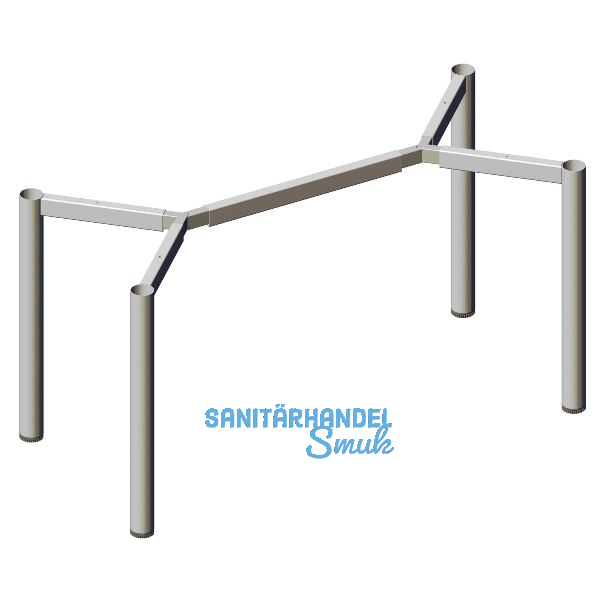 Tischgestell-System V60 Set 800 x 800 mm Stahl grau