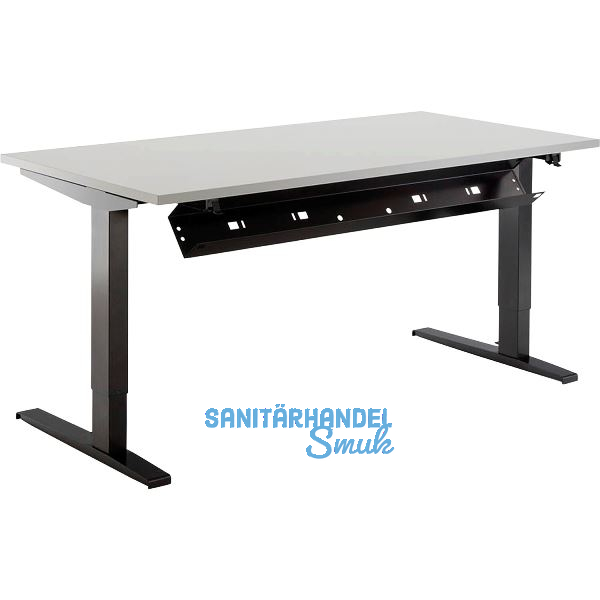 Kabelkanal abklappbar 871 - 1471 mm schwarz