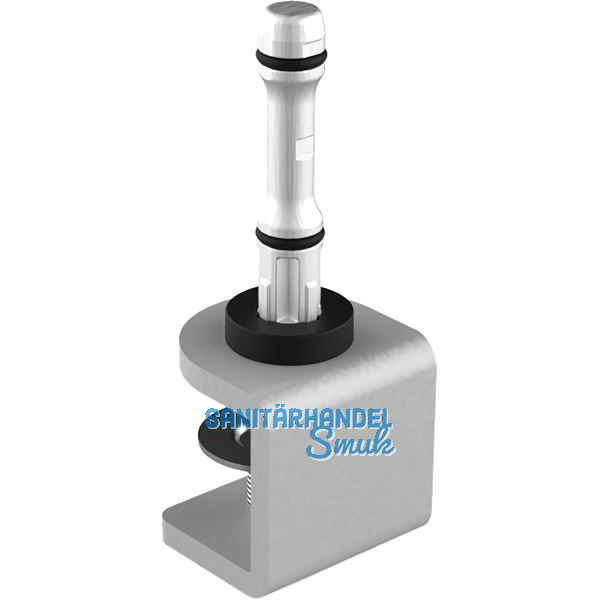 Befestigungsklammer Akustikpaneel Mira board, Stahl wei�aluminium, RAL 9006