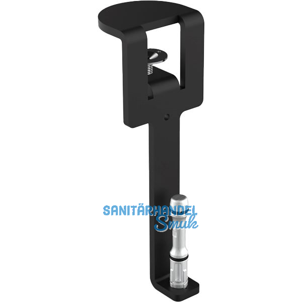 Befestigungsklammer Akustikpaneel Mira organizer, Stahl graphitschwarz, RAL 9011