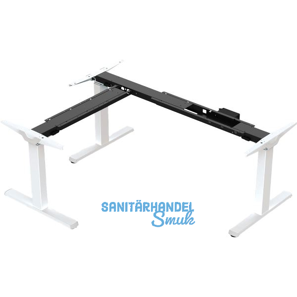 Tischgestell EVO Memory, 90� Winkelanwendung, elektrisch verstellbar, wei�