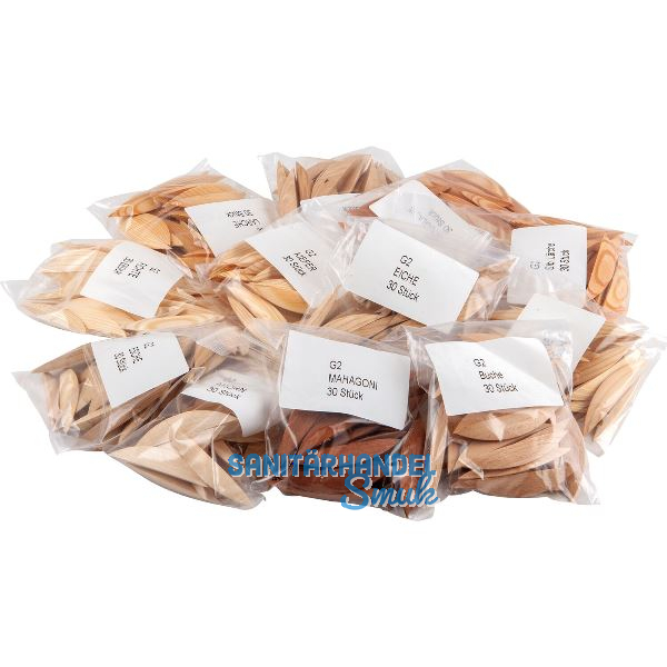 JOWE Holzflickensortiment, 12-teilig, Gr��e 2, Breite 8 mm, Inhalt 360 St�ck