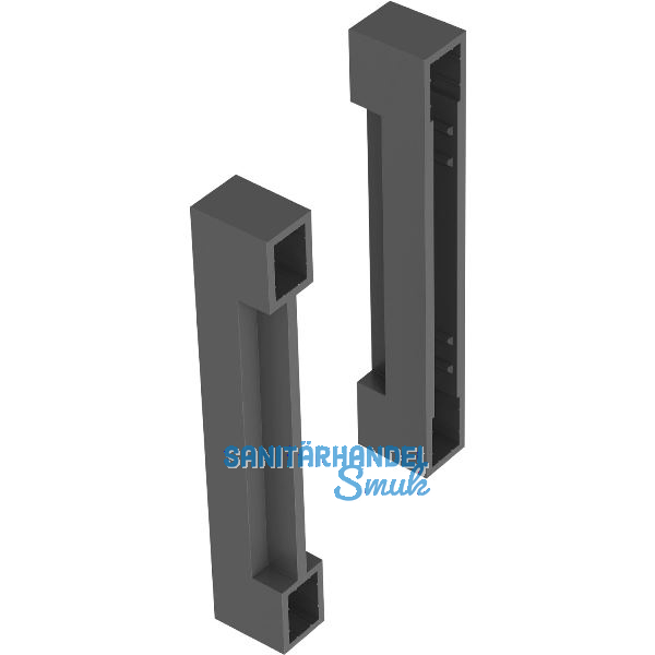 Doppelrelinghalter f�r BLUM AMBIA-LINE Kunststoff Oriongrau matt