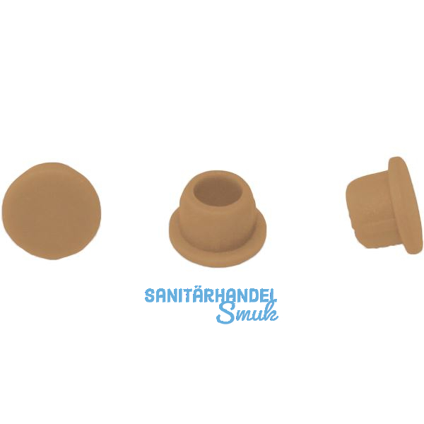 LAMELLO Clamex Abdeckkappen, Kunststoff RAL 1011 braunbeige, Buche, VPE 500