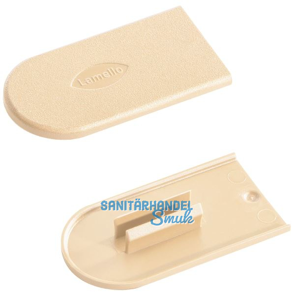 LAMELLO Cabineo Abdeckkappe, Kunststoff RAL 1015 hellelfenbein, VPE 100