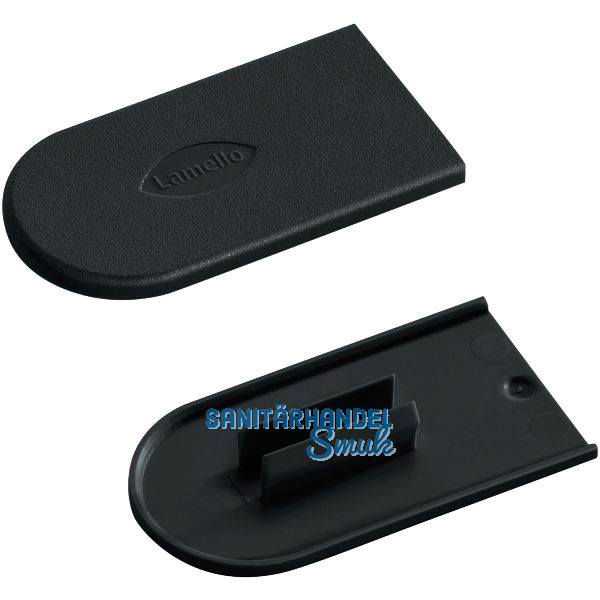 LAMELLO Cabineo Abdeckkappe, Kunststoff RAL 9005 tiefschwarz, VPE 100