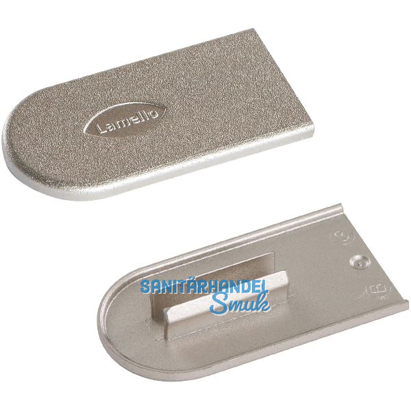 LAMELLO Cabineo Abdeckkappe, Kunststoff Metalloptik Nickel, VPE 2000