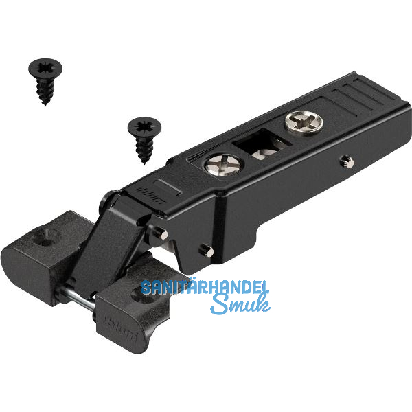 BLUM CLIP top ONYX Alurahmenscharnier 95�, gerade ohne Feder, Schrauben