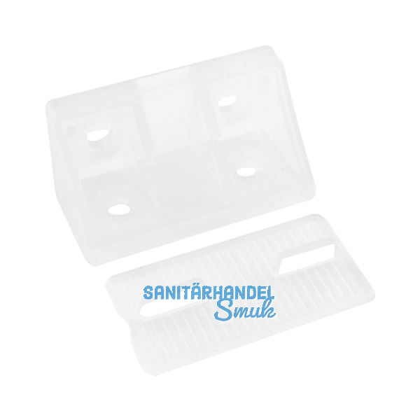 Schrankverbinder Universal, 21 x 21 x 44 mm, Kunststoff transparent