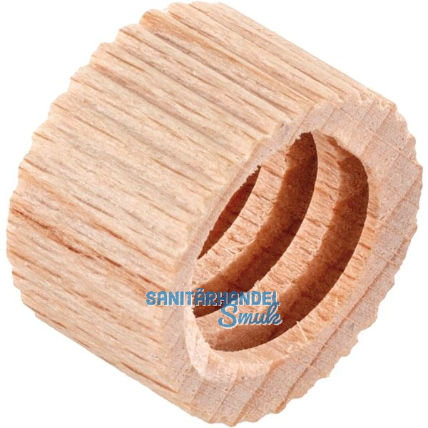 JOWE Mutter rund geriffelt 20x12mm, Gewinde 15mm