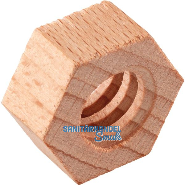 JOWE 6-Kant Mutter 24x12mm, Gewinde 15mm