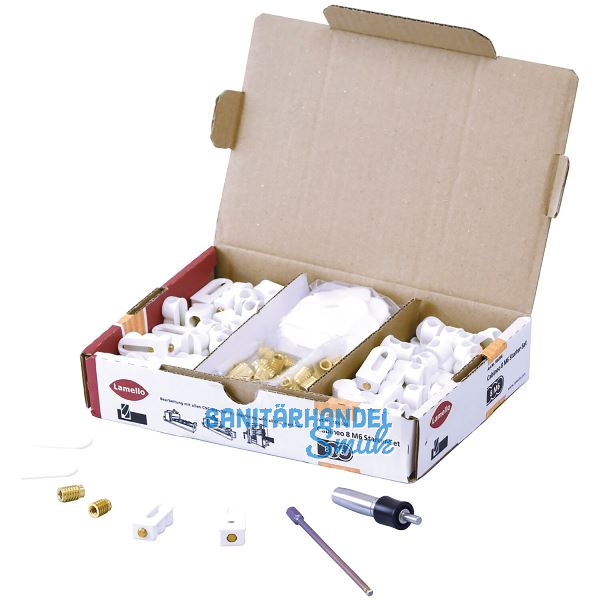 LAMELLO Cabineo 8 M6 Verbinder Starterset, Kunststoff wei�