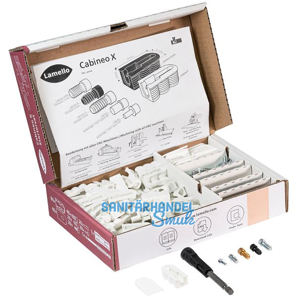 LAMELLO Cabineo X Verbinder Starterset, Kunststoff wei�