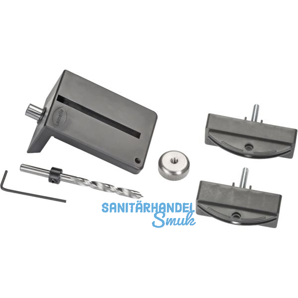 LAMELLO Bohrlehre Clamex-P14/-P10, inkl. Spiralbohrer, Kunststoff/Stahl