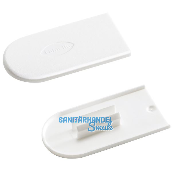 LAMELLO Cabineo Abdeckkappe, Kunststoff RAL 9018 papyruswei�, VPE 100