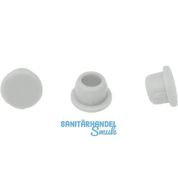 LAMELLO Clamex Abdeckkappen, Kunststoff RAL 7035 lichtgrau, VPE 100