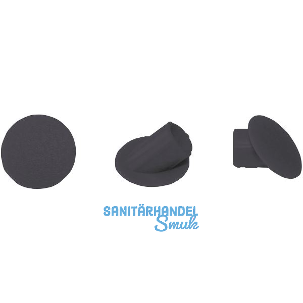 LAMELLO Clamex Abdeckkappen 45�, Kunststoff RAL 9011 graphitschwarz, VPE 100