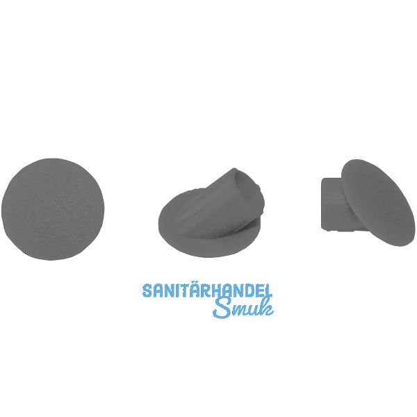 LAMELLO Clamex Abdeckkappen 45�, Kunststoff RAL 7022 umbragrau, VPE 100