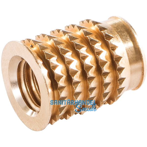 LAMELLO Cabineo Muffe M6 Messing L�nge 12,3 mm 100 Stk.